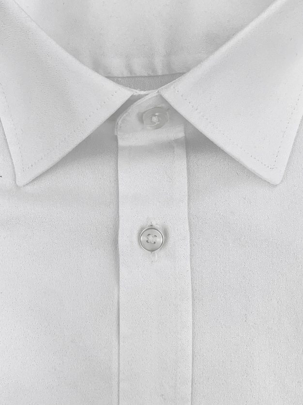 ΠΟΥΚΑΜΙΣΟ ΛΕΥΚΟ COTTON/VISCOSE ΚΟΚΚΟΙ- XL REGULAR