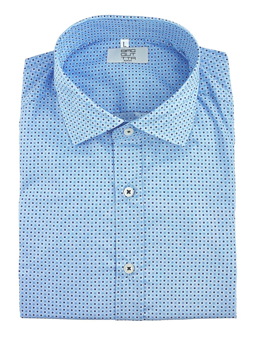 ΠΟΥΚΑΜΙΣΟ ΓΑΛΑΖΙΟ ΜΙΚΡΟΣΧΕΔΙΟ ΜΠΛΕ ΛΕΥΚΟ