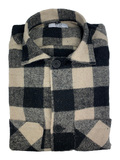 OVERSHIRT ΦΑΝΕΛΑ ΚΑΡΟ ΜΑΥΡΟ ΚΟΚΚΙΝΟ- XXL REGULAR- ΚΟΚΚΙΝΟ