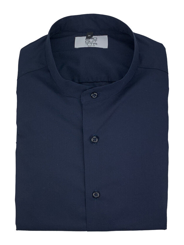 ΠΟΥΚΑΜΙΣΟ ΠΟΠΛΙΝΑ ΜΠΛΕ- M REGULAR- ΚΛΑΣΙΚΟΣ