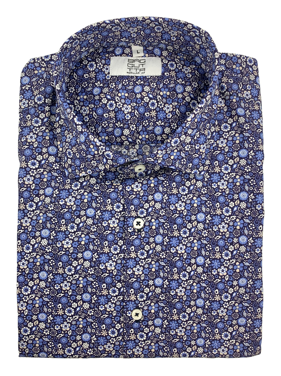 ΠΟΥΚΑΜΙΣΟ FLORAL BLUE