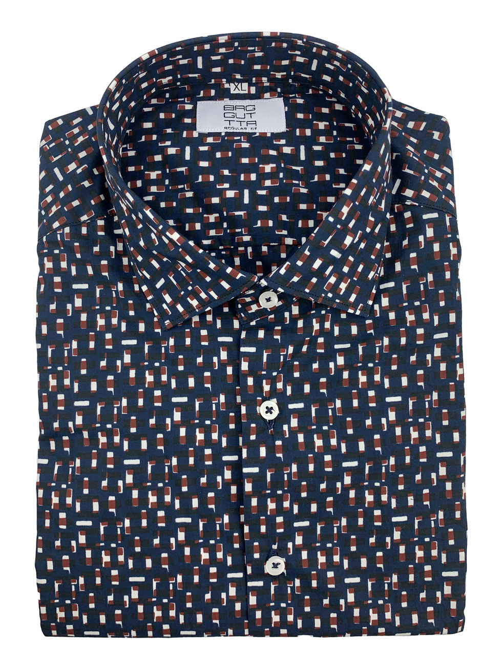 ΠΟΥΚΑΜΙΣΟ ΜΠΛΕ ΛΕΥΚΟ ΚΑΦΕ